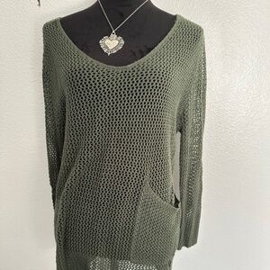 Ya Los Angeles Knit crotchet Style Sweater